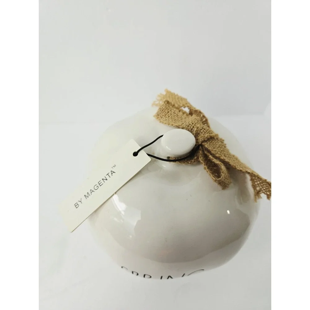 Rae Dunn Spring Bird house decoration white NWT Magenta 7